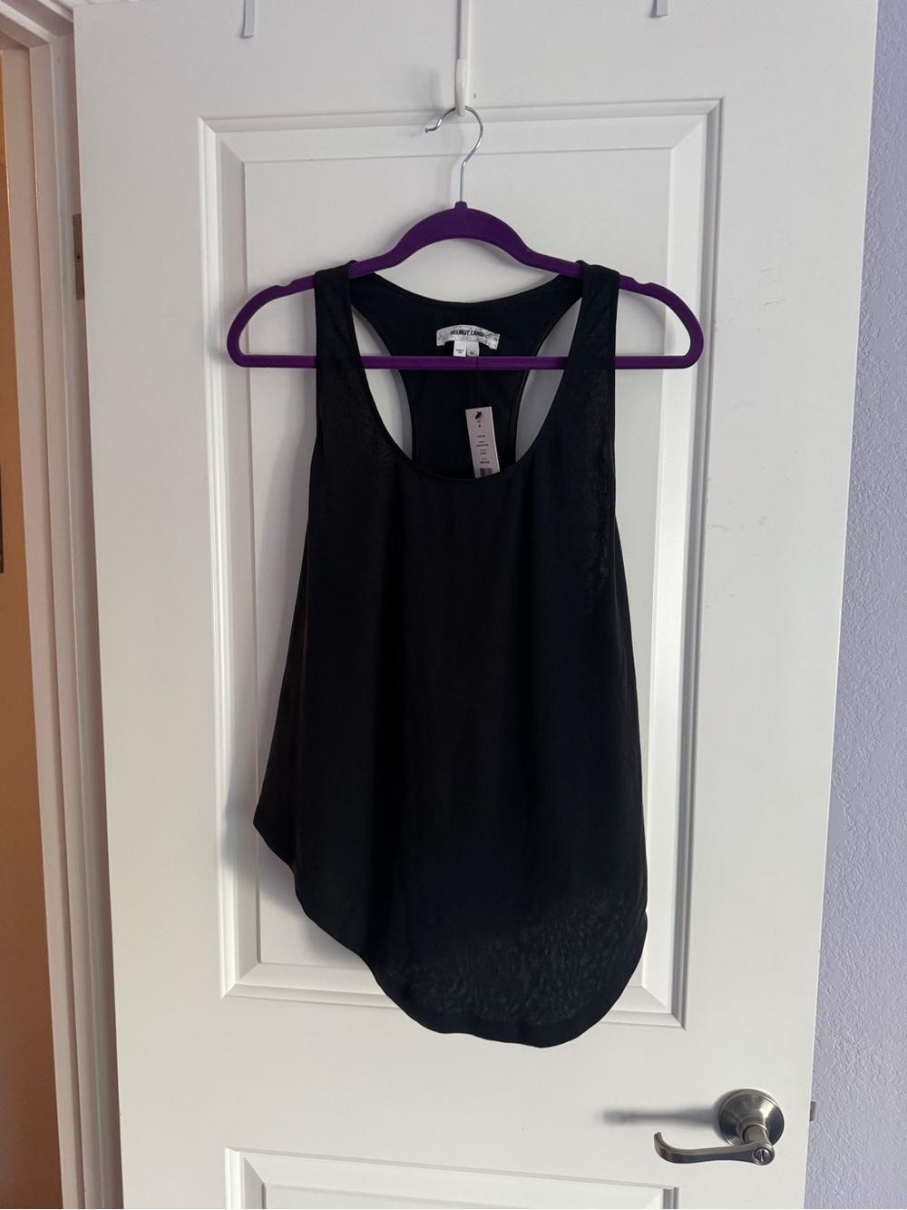 HELMUT LANG, assymetric, hi/low, blk, NWT